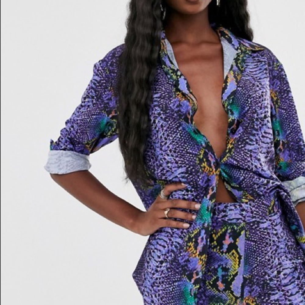 purple python shirt